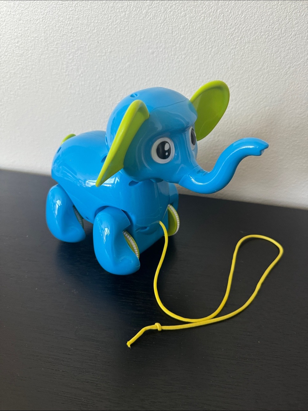 Blue Pull-Along Elephant Toy for Kids